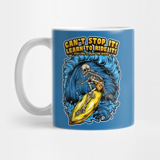 Skeleton Surf Mug